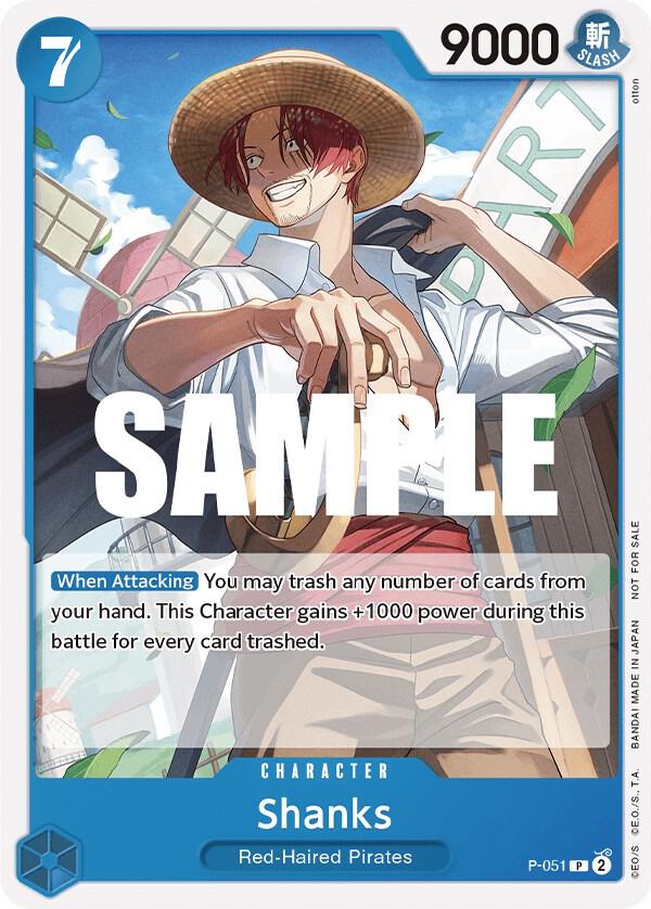 Shanks (Sealed Battle Kit Vol. 1) P-051 card from One Piece Promotion Cards