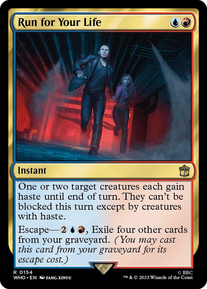 Run for Your Life 154 card from Universes Beyond: Doctor Who