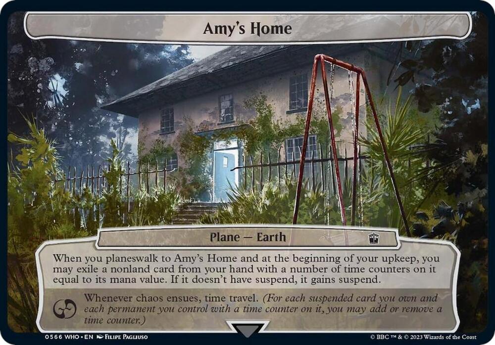 Amy's Home 566 card from Planechase: Universes Beyond: Doctor Who