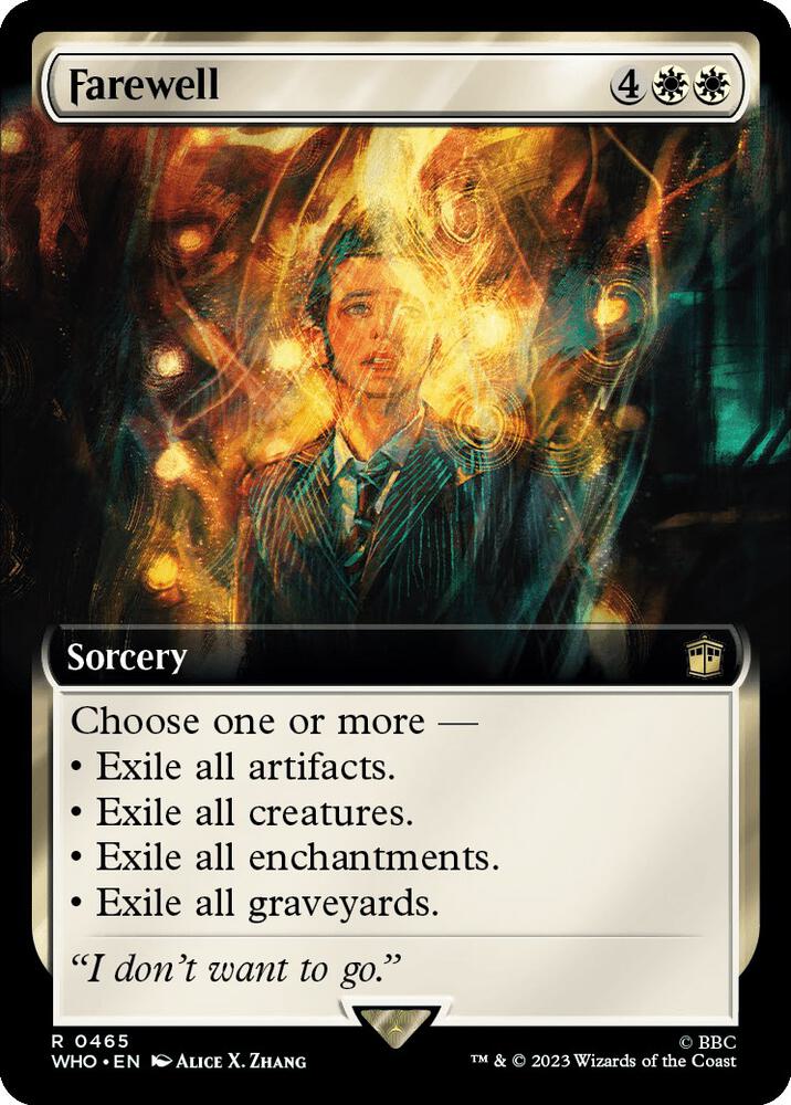 Farewell (Extended Art) 465 card from Universes Beyond: Doctor Who