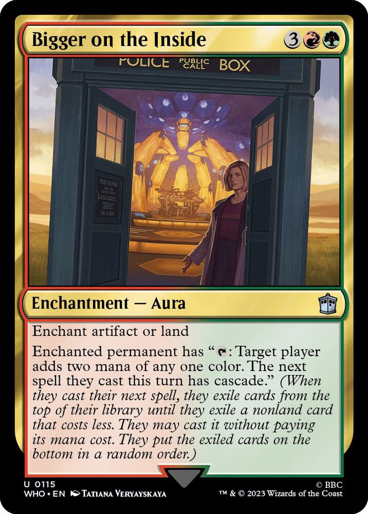 Bigger on the Inside 115 card from Universes Beyond: Doctor Who