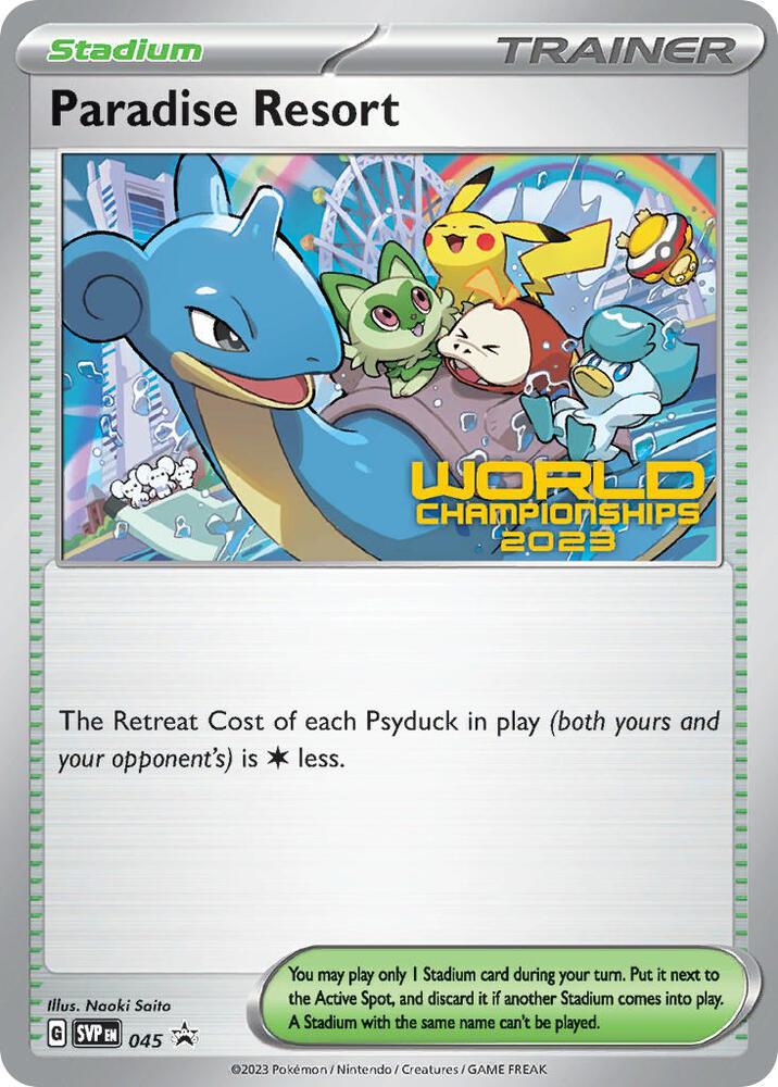 Paradise Resort (World Championships 2023) 045 card from SV: Scarlet & Violet Promo Cards