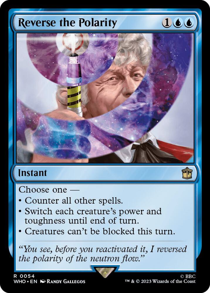 Reverse the Polarity 54 card from Universes Beyond: Doctor Who