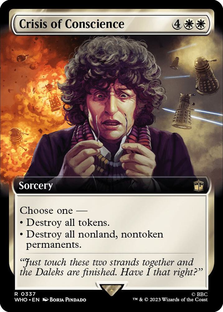 Crisis of Conscience (Extended Art) 337 card from Universes Beyond: Doctor Who