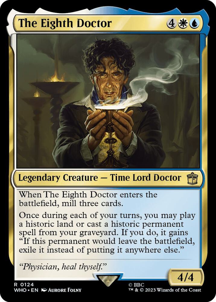 The Eighth Doctor 124 card from Universes Beyond: Doctor Who