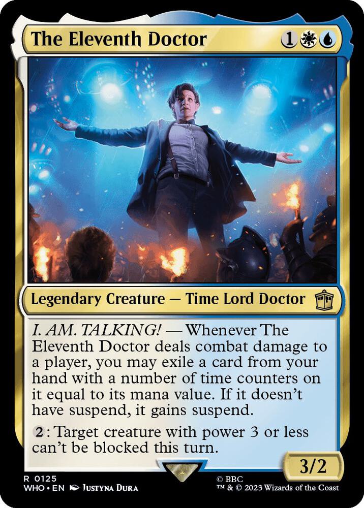 The Eleventh Doctor 125 card from Universes Beyond: Doctor Who