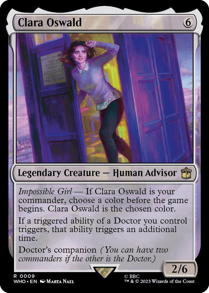 Clara Oswald 9 card from Universes Beyond: Doctor Who