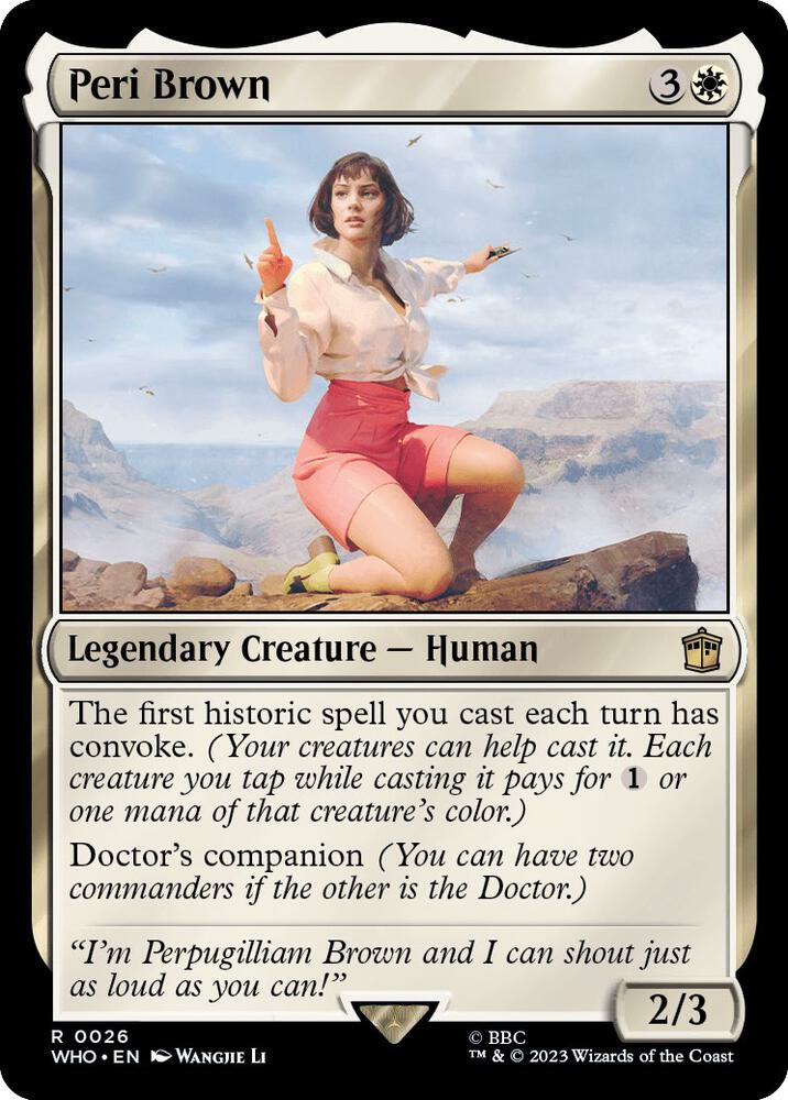 Peri Brown 26 card from Universes Beyond: Doctor Who