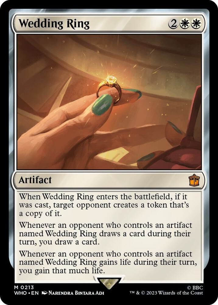 Wedding Ring 213 card from Universes Beyond: Doctor Who