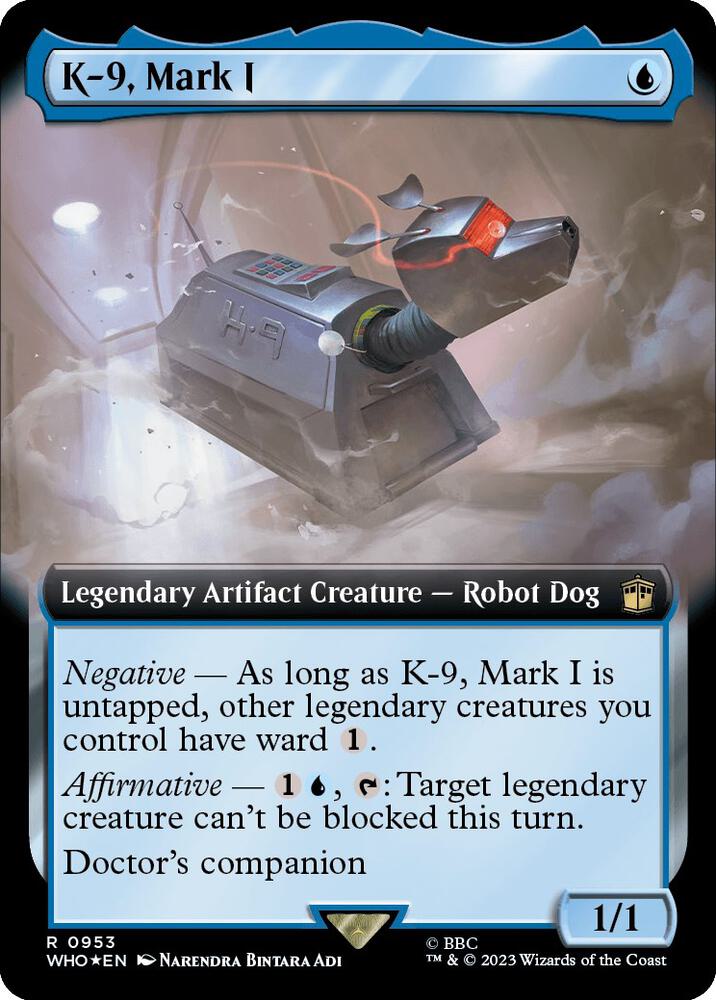 K-9, Mark I (Extended Art) (Surge Foil) 953 card from Universes Beyond: Doctor Who