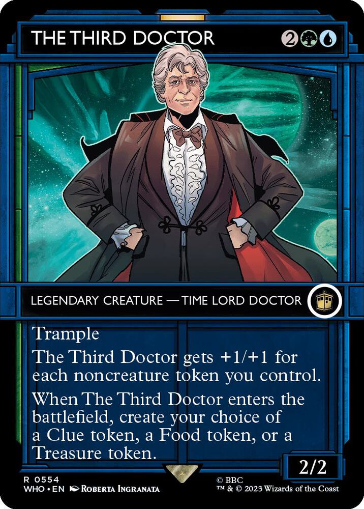 The Third Doctor (Showcase) 554 card from Universes Beyond: Doctor Who