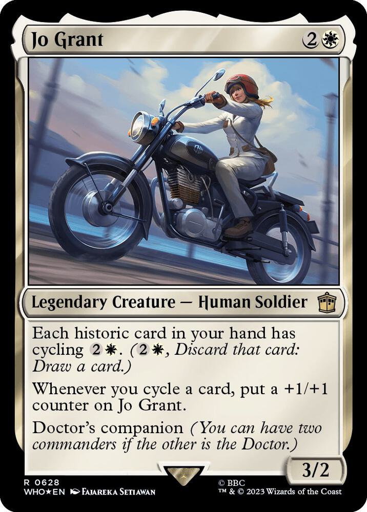 Jo Grant (Surge Foil) 628 card from Universes Beyond: Doctor Who