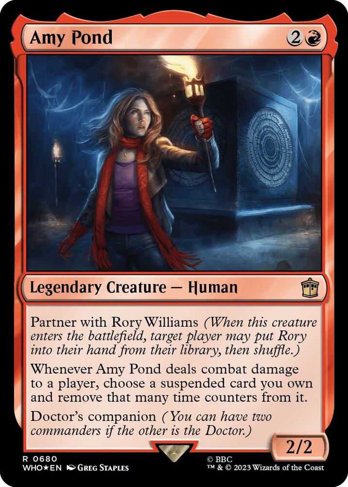 Amy Pond (Surge Foil) 680 card from Universes Beyond: Doctor Who