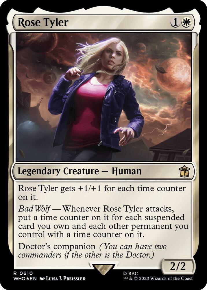 Rose Tyler (Surge Foil) 610 card from Universes Beyond: Doctor Who