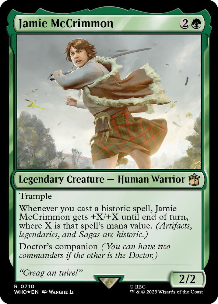 Jamie McCrimmon (Surge Foil) 710 card from Universes Beyond: Doctor Who