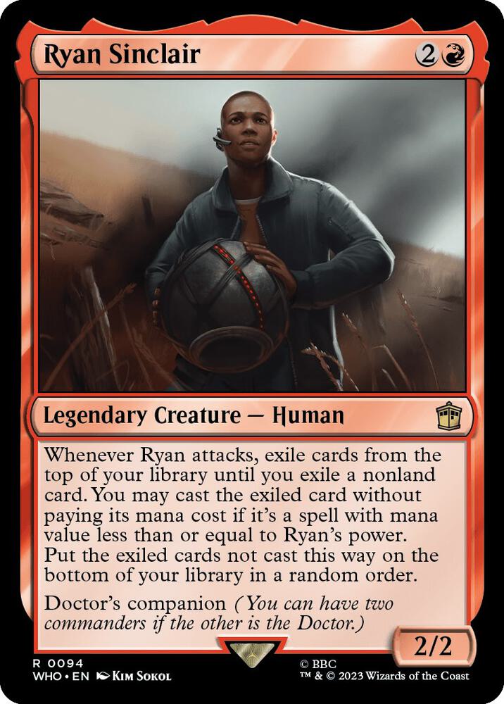 Ryan Sinclair 94 card from Universes Beyond: Doctor Who