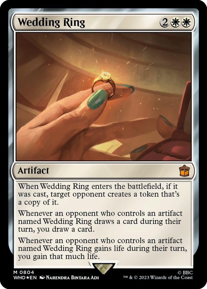 Wedding Ring (Surge Foil) 804 card from Universes Beyond: Doctor Who