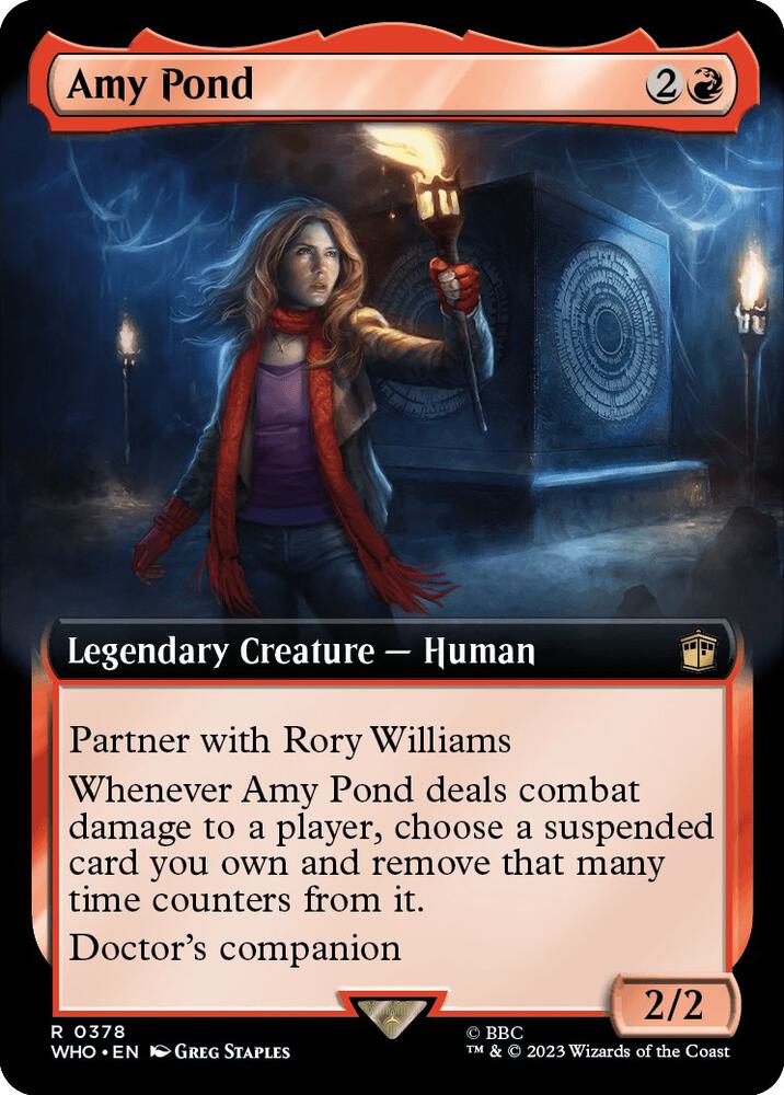 Amy Pond (Extended Art) 378 card from Universes Beyond: Doctor Who
