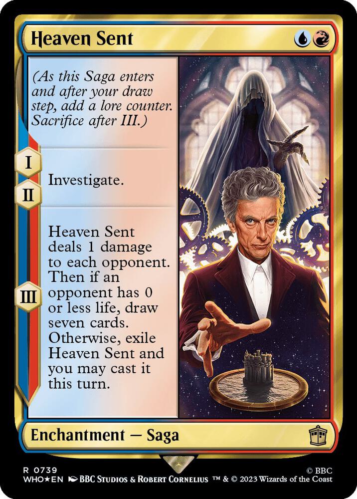 Heaven Sent (Surge Foil) 739 card from Universes Beyond: Doctor Who