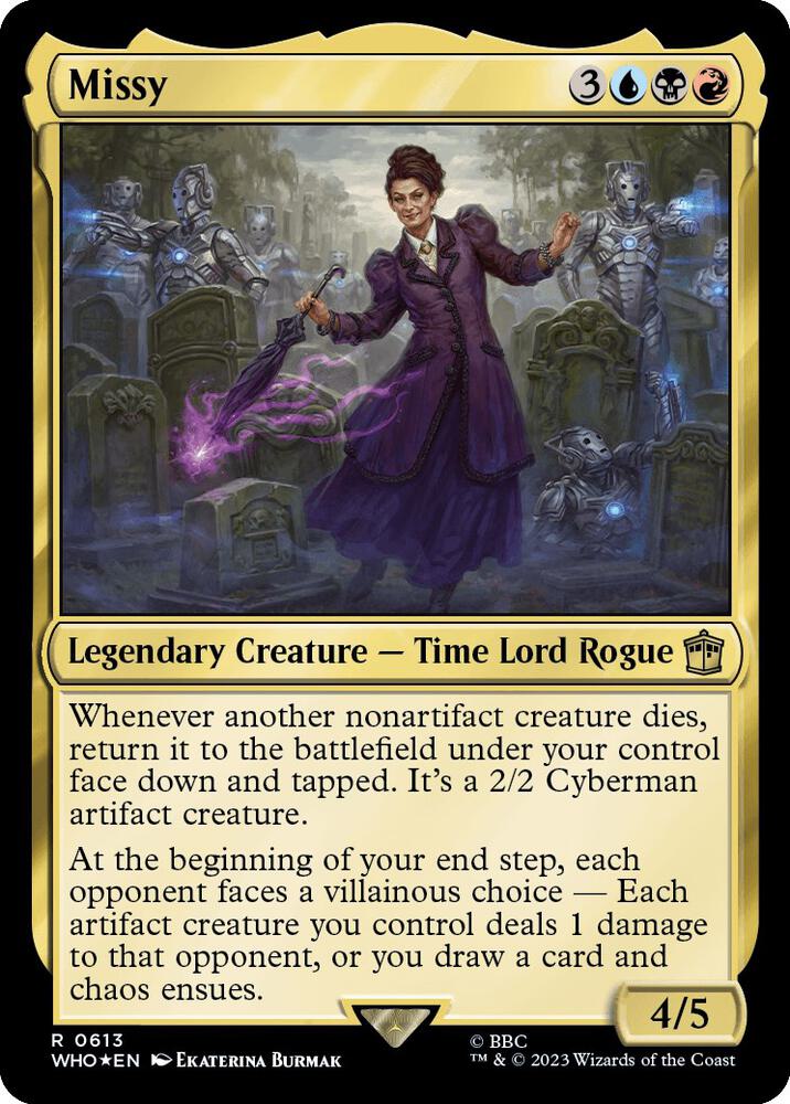 Missy (Surge Foil) 613 card from Universes Beyond: Doctor Who