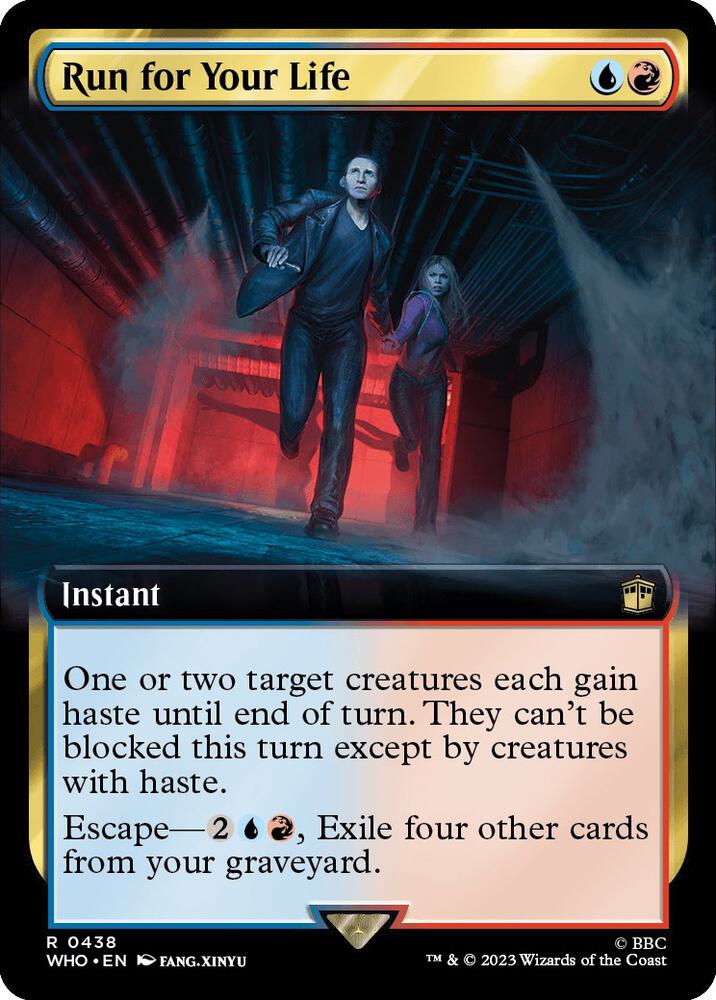 Run for Your Life (Extended Art) 438 card from Universes Beyond: Doctor Who