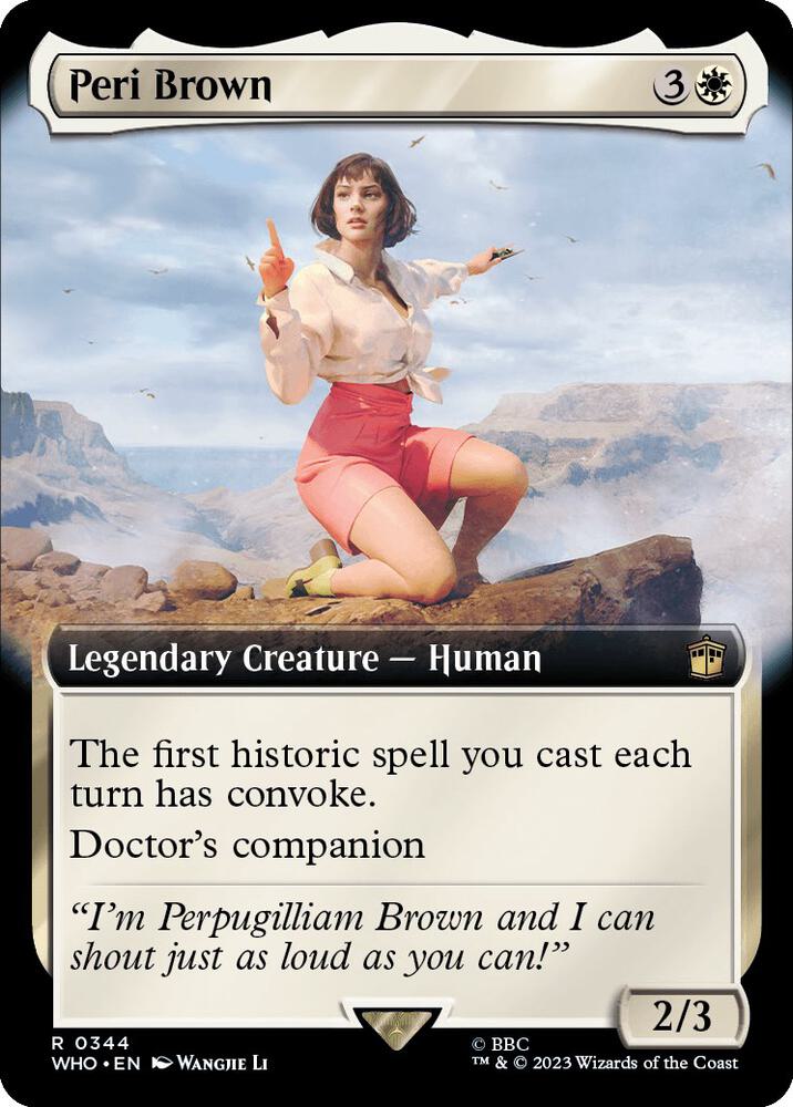 Peri Brown (Extended Art) 344 card from Universes Beyond: Doctor Who