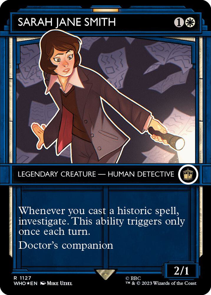 Sarah Jane Smith (Showcase) (Surge Foil) 1127 card from Universes Beyond: Doctor Who