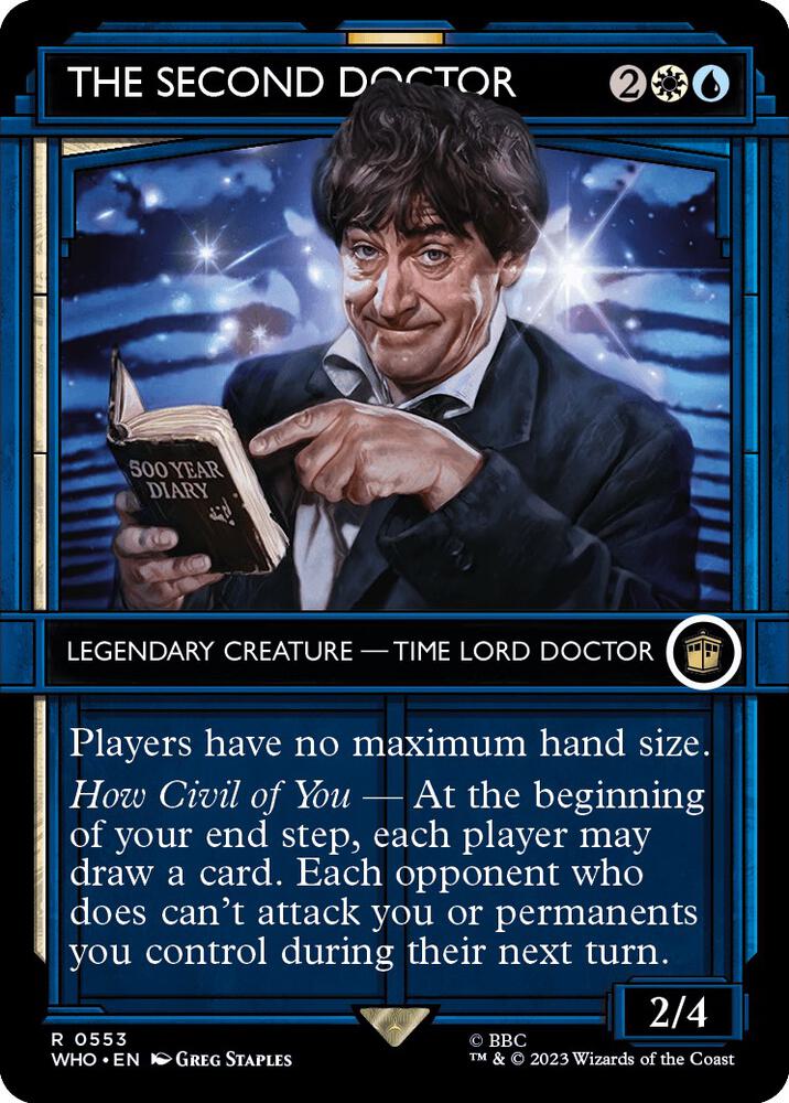 The Second Doctor (Showcase) 553 card from Universes Beyond: Doctor Who