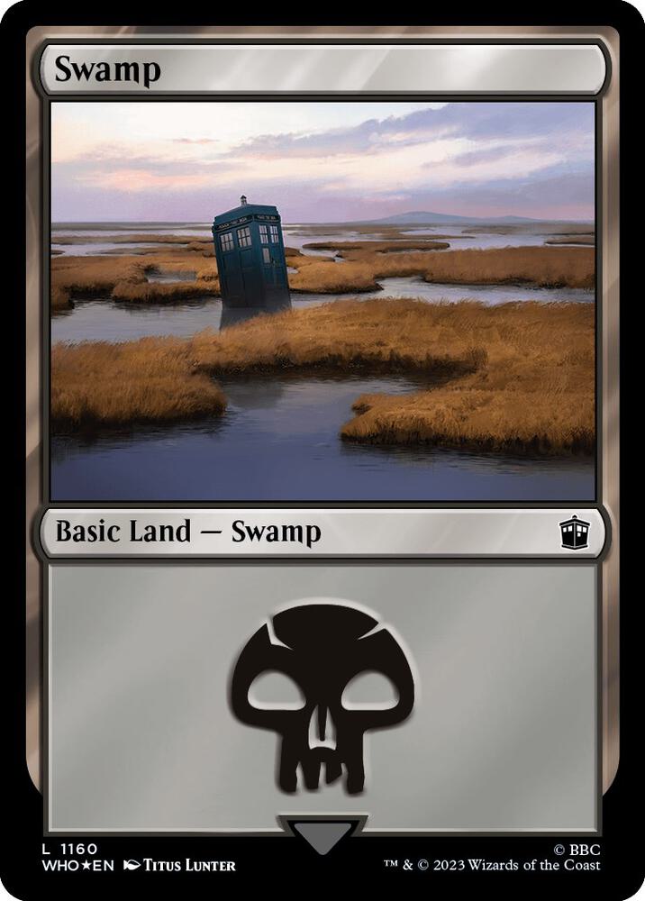 Swamp (Surge Foil) 1160 card from Universes Beyond: Doctor Who
