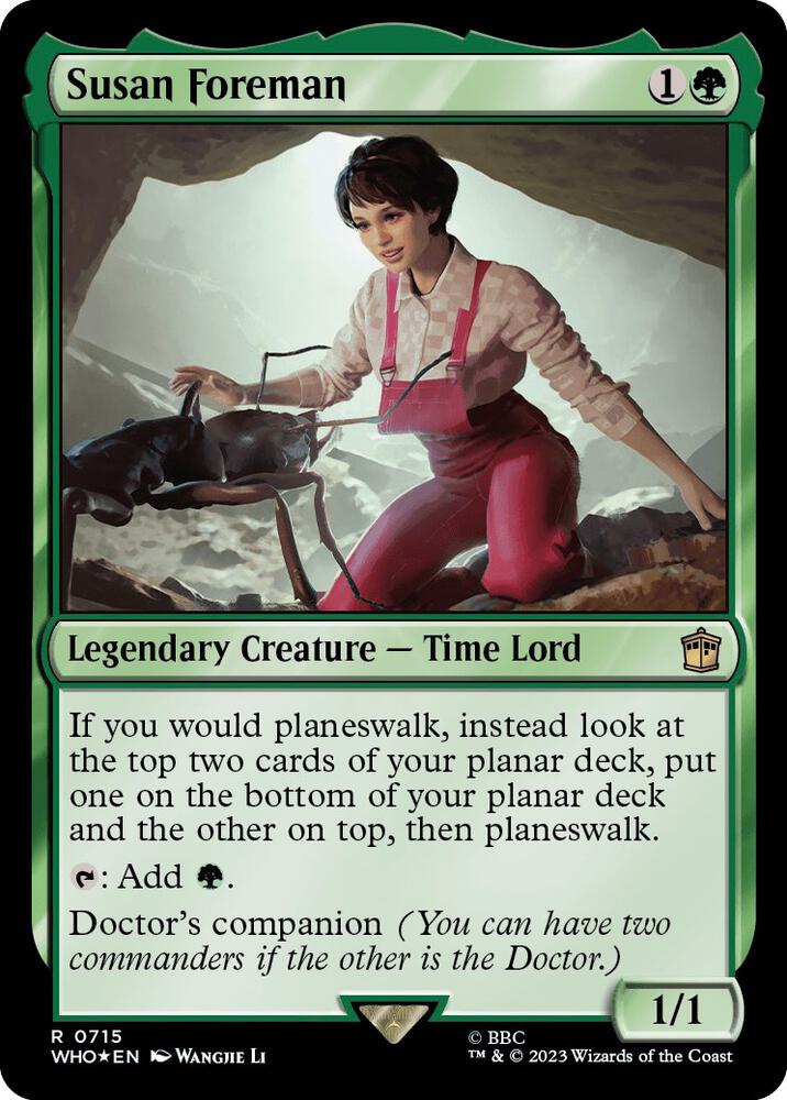 Susan Foreman (Surge Foil) 715 card from Universes Beyond: Doctor Who