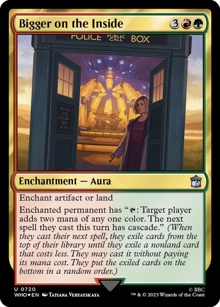 Bigger on the Inside (Surge Foil) 720 card from Universes Beyond: Doctor Who