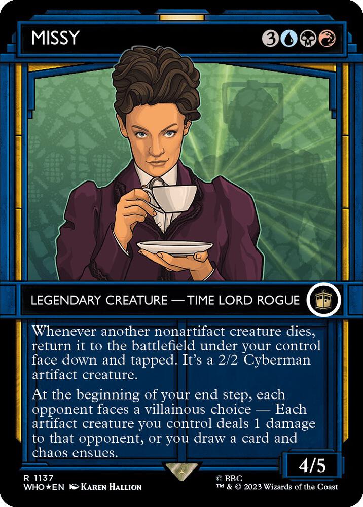 Missy (Showcase) (Surge Foil) 1137 card from Universes Beyond: Doctor Who