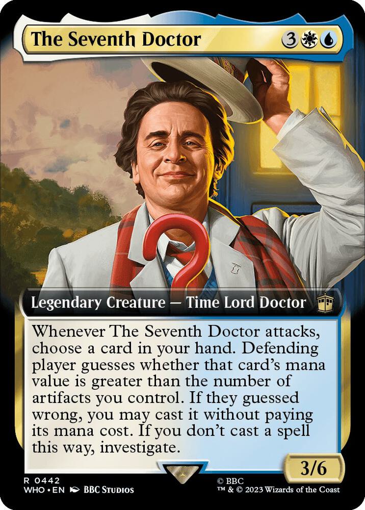 The Seventh Doctor (Extended Art) 442 card from Universes Beyond: Doctor Who