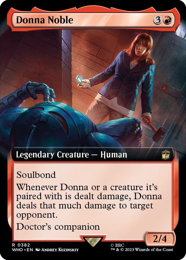 Donna Noble (Extended Art) 382 card from Universes Beyond: Doctor Who