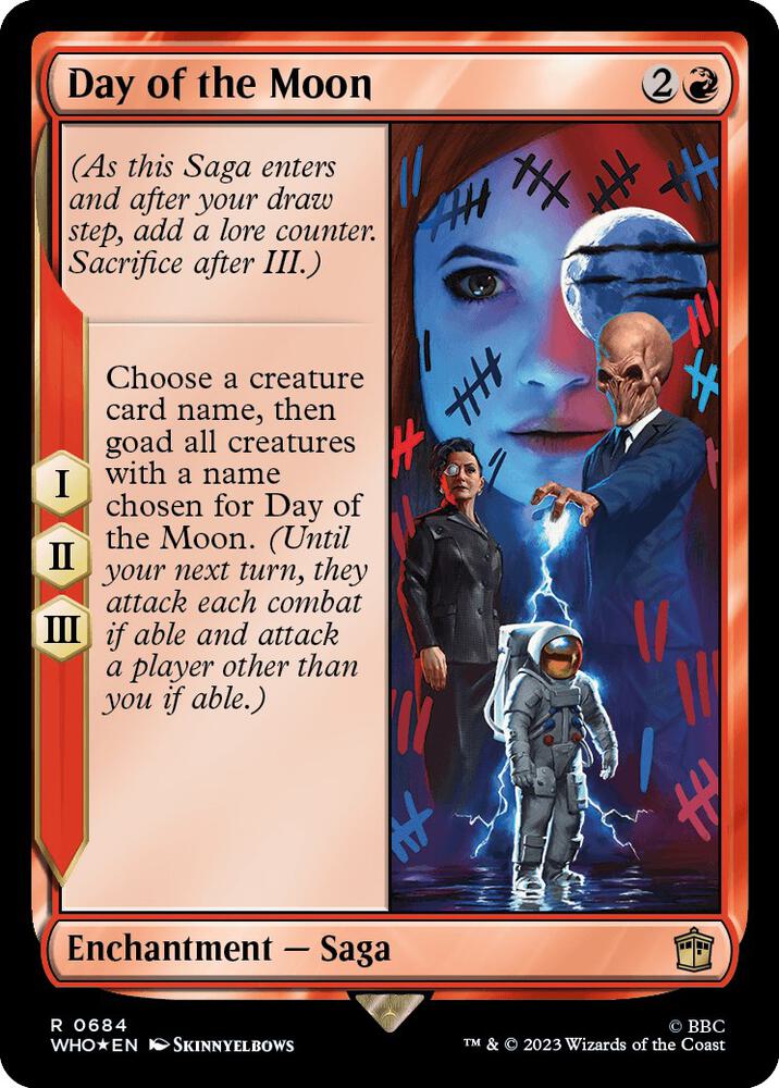 Day of the Moon (Surge Foil) 684 card from Universes Beyond: Doctor Who