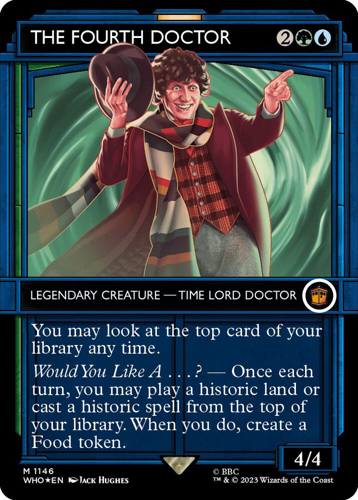 The Fourth Doctor (Showcase) (Surge Foil) 1146 card from Universes Beyond: Doctor Who