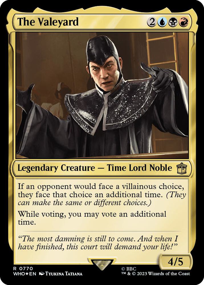 The Valeyard (Surge Foil) 770 card from Universes Beyond: Doctor Who