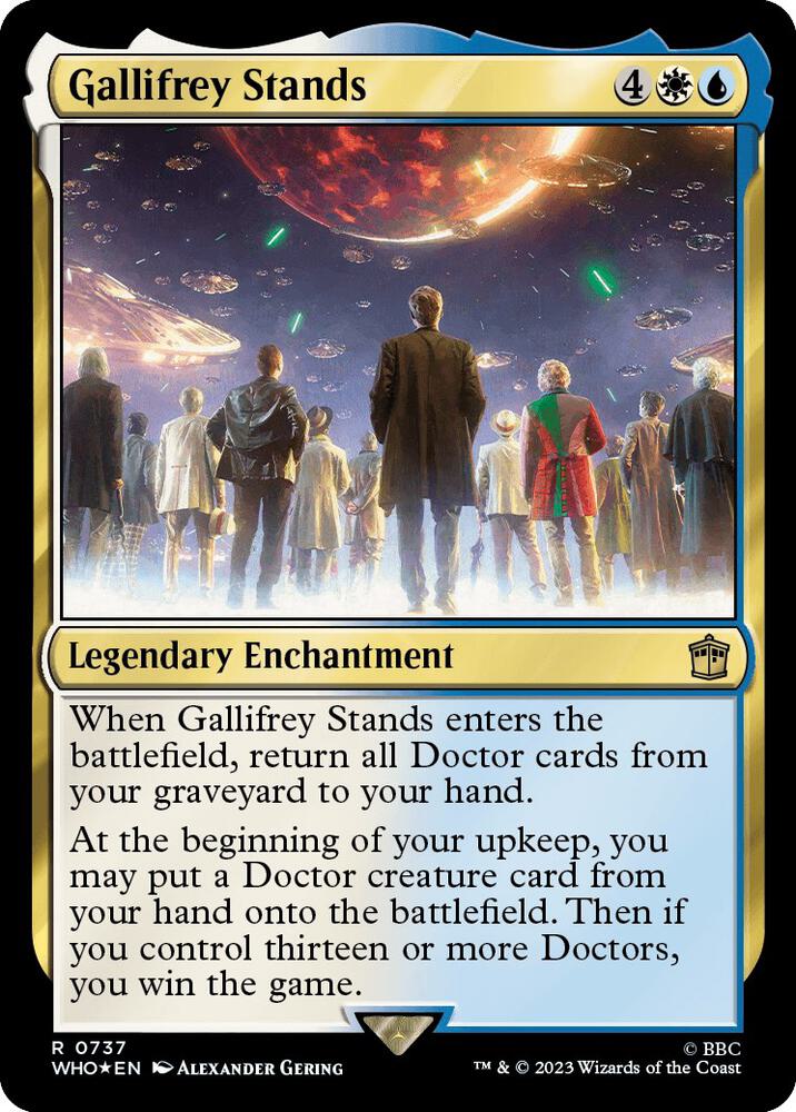 Gallifrey Stands (Surge Foil) 737 card from Universes Beyond: Doctor Who
