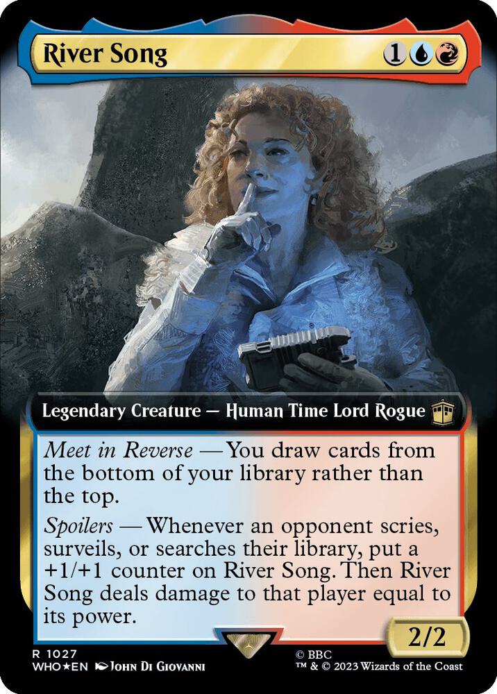 River Song (Extended Art) (Surge Foil) 1027 card from Universes Beyond: Doctor Who