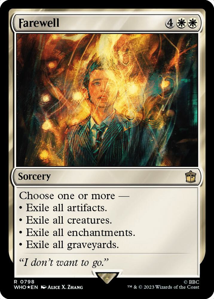 Farewell (Surge Foil) 798 card from Universes Beyond: Doctor Who