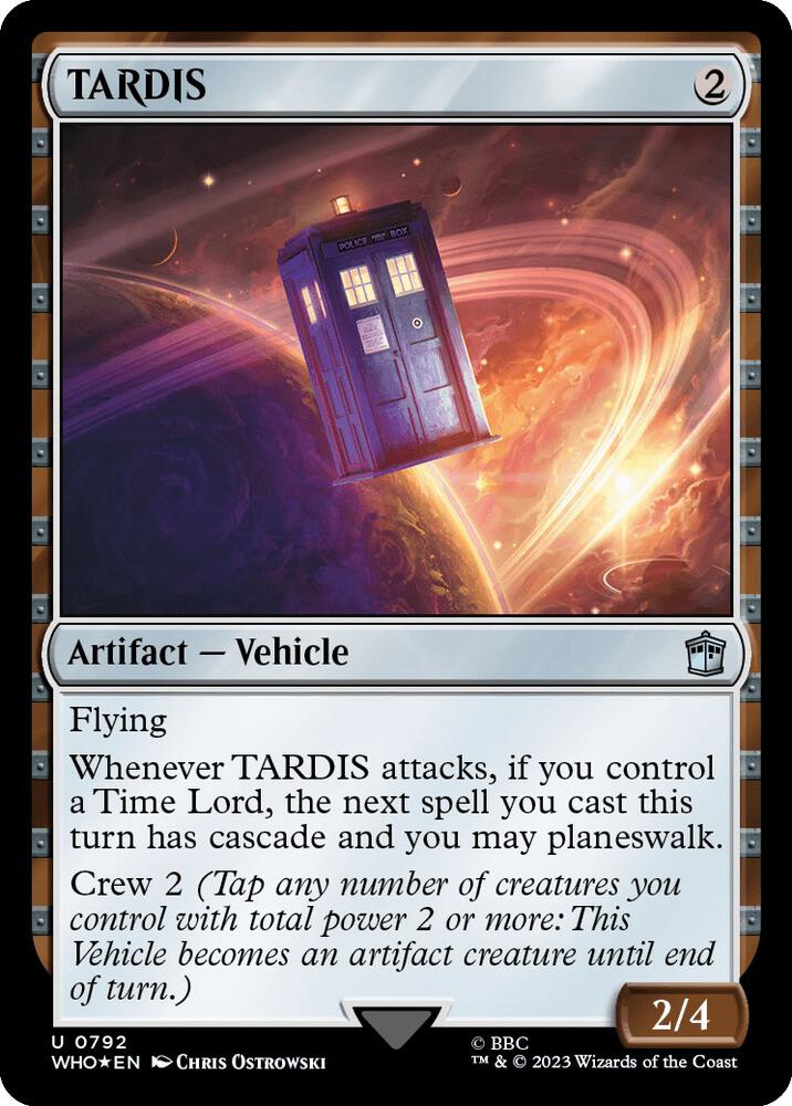 TARDIS (Surge Foil) 792 card from Universes Beyond: Doctor Who