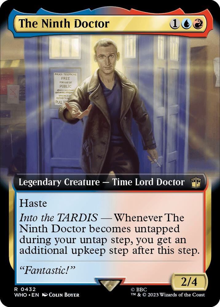 The Ninth Doctor (Extended Art) 432 card from Universes Beyond: Doctor Who