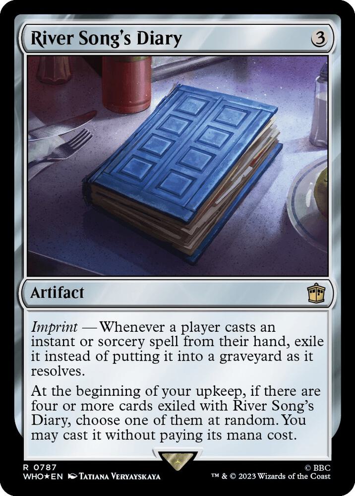 River Song's Diary (Surge Foil) 787 card from Universes Beyond: Doctor Who