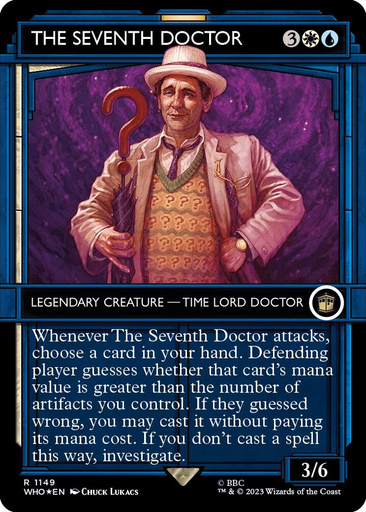 The Seventh Doctor (Showcase) (Surge Foil) 1149 card from Universes Beyond: Doctor Who