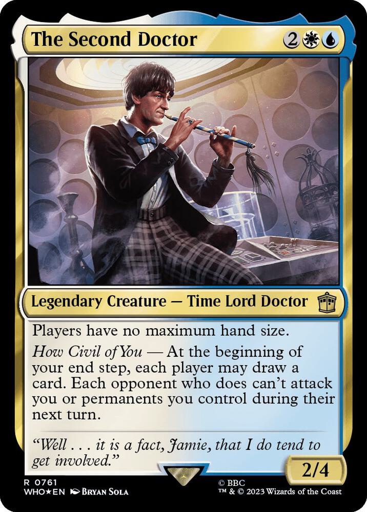 The Second Doctor (Surge Foil) 761 card from Universes Beyond: Doctor Who