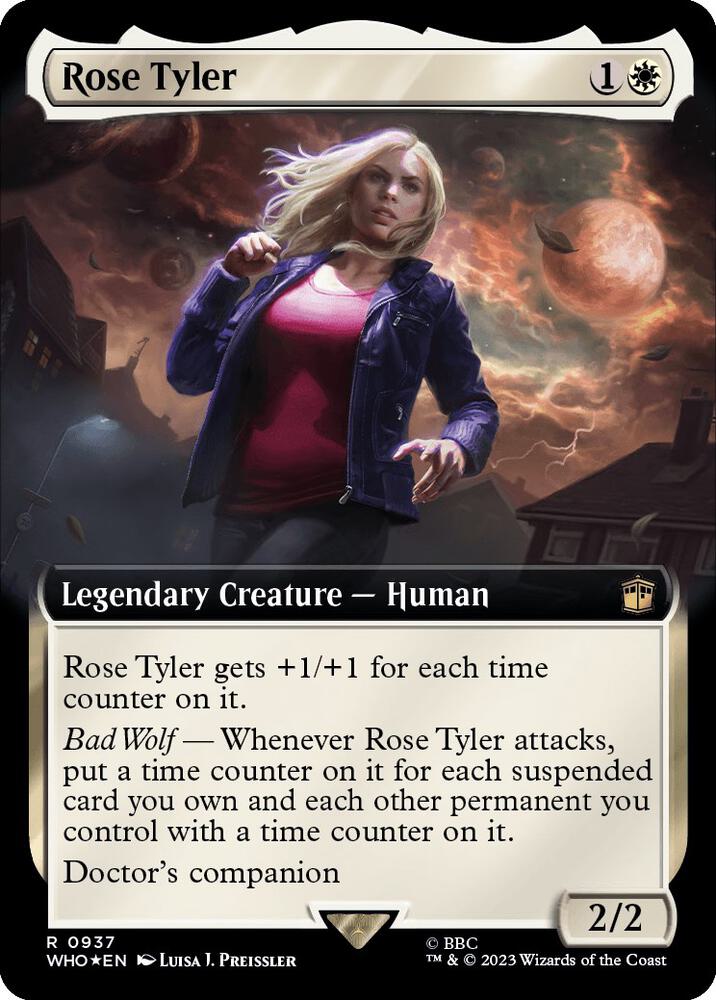 Rose Tyler (Extended Art) (Surge Foil) 937 card from Universes Beyond: Doctor Who
