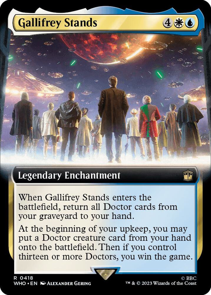 Gallifrey Stands (Extended Art) 418 card from Universes Beyond: Doctor Who