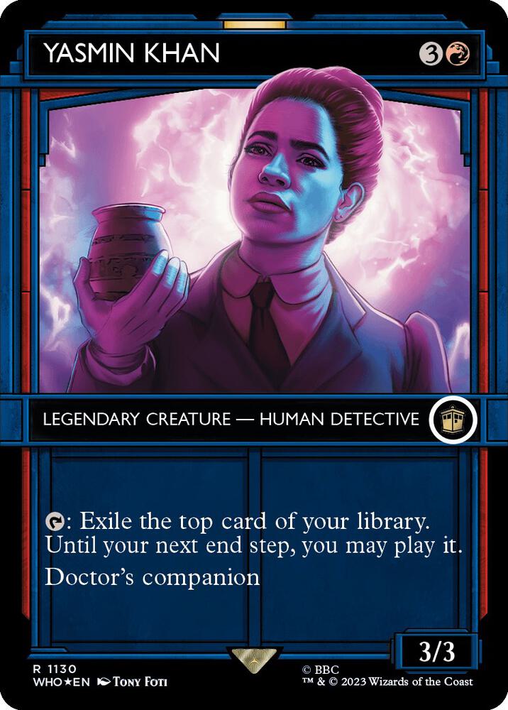 Yasmin Khan (Showcase) (Surge Foil) 1130 card from Universes Beyond: Doctor Who
