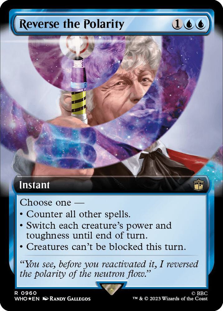 Reverse the Polarity (Extended Art) (Surge Foil) 960 card from Universes Beyond: Doctor Who