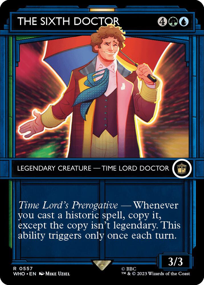 The Sixth Doctor (Showcase) 557 card from Universes Beyond: Doctor Who